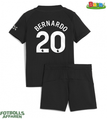 Manchester City Bernardo Silva #20 Bortaställ Barn 2025-26 Kortärmad (+ Korta byxor)
